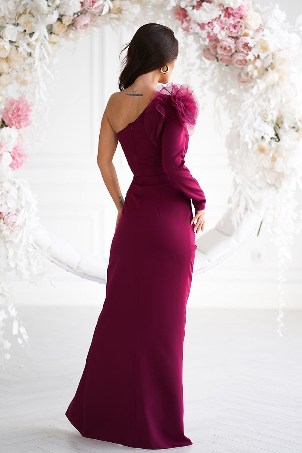 Langes Kleid Model 202375 Bicotone